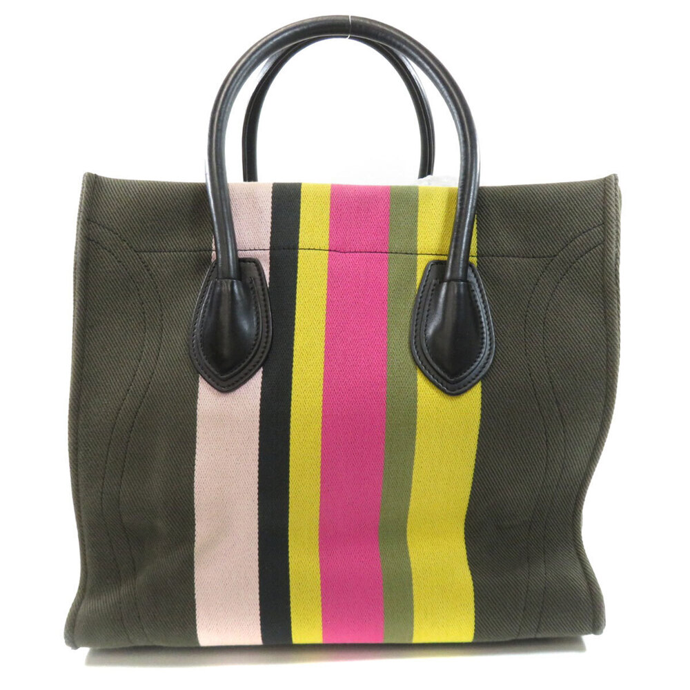 Celine Phantom Luggage Canvas Bag Tote Leather